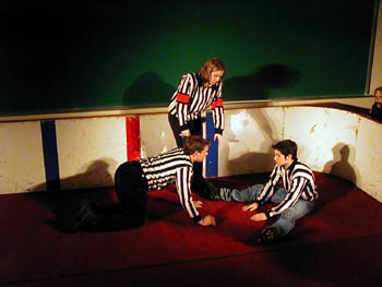 Gwen, Andr et Christian  la maternelle